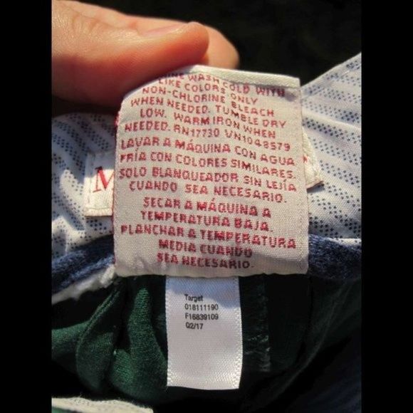 Merona 2 Solid Green Jean Shorts Short Lowrise 100% Cotton Pockets Plain Denim - Picture 10 of 10